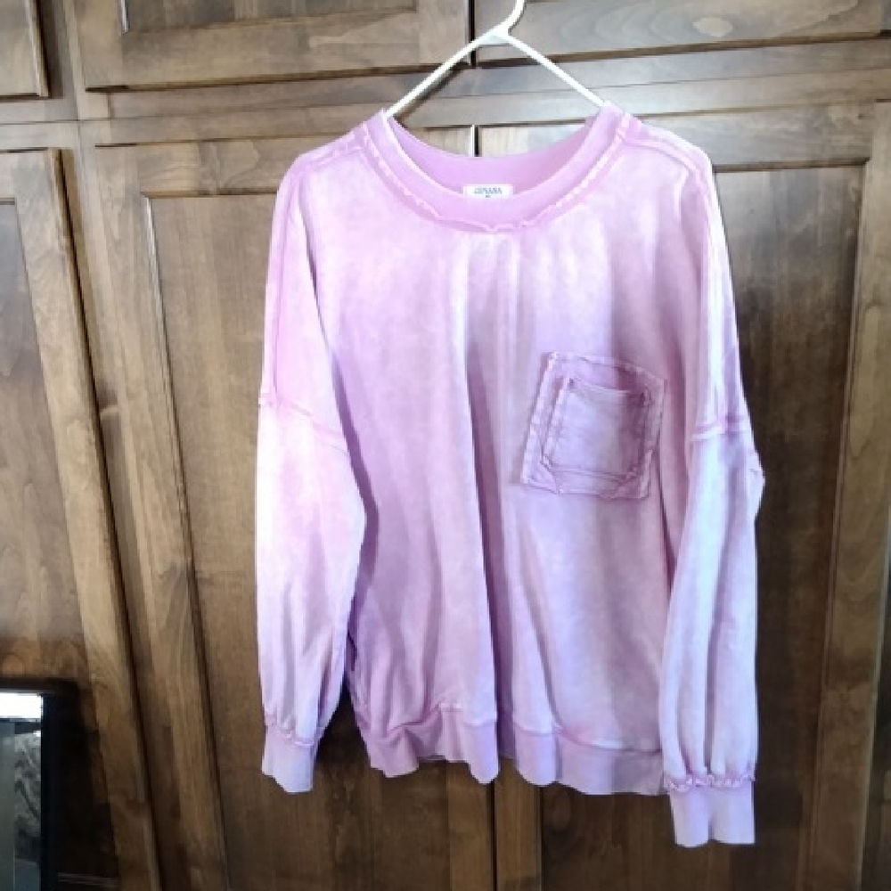 Pink Crew Neck Sweatshirt